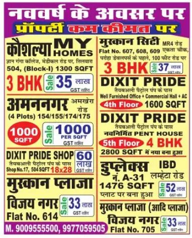 Available Flat & Plots For Sale – Jabalpur